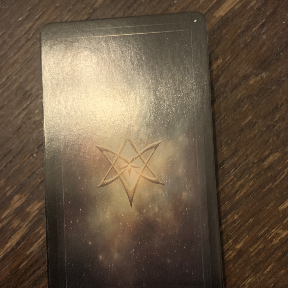 Mystical Tarot Card with Pentagram Design